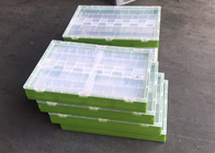 Verde 600*400*360mm cassa di plastica pieghevole pieghevole impilabile per la conservazione