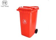 Famiglia recipienti di plastica dei rifiuti da 240 litri, recipiente rosso dell'impennata del Consiglio per lo spreco del giardino