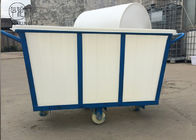 carrello di plastica resistente della lavanderia 500kg sulle ruote per l'industriale LLDPE del tessuto
