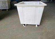 poli camion della scatola del carico 450kg, recipiente di plastica della lavanderia sulle ruote per le industrie di tintura 450 L