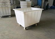 poli camion della scatola del carico 450kg, recipiente di plastica della lavanderia sulle ruote per le industrie di tintura 450 L