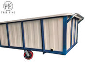poli camion commerciale della scatola 1100kg, carretto portatile del camion della scatola di plastica con le ruote