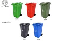 Recipienti di plastica robusti dei rifiuti di verde 240ltr dei rifiuti con un HDPE di gomma di due ruote