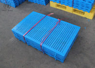 Pallet di plastica del mini del pavimento HDPE ondulato della griglia per i magazzini 1000 * 600 * 50 millimetri
