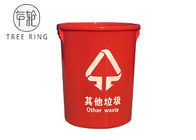 Lo stoccaggio di plastica rosso dell'alimento di colore 100L Buckets con i coperchi e la maniglia per l'imballaggio per alimenti asciutto