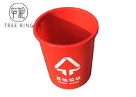 Lo stoccaggio di plastica rosso dell'alimento di colore 100L Buckets con i coperchi e la maniglia per l'imballaggio per alimenti asciutto