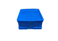 Euro dell'HDPE che impila i contenitori diritti della parete di colore blu dei contenitori con i coperchi 500*380*180mm