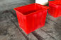 Serbatoio di acqua di plastica resistente rosso dei recipienti di riciclaggio 160L per il pesce Fram di Aquaponic