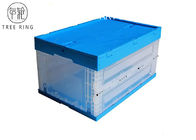 Chiari contenitori di stoccaggio di plastica sistemabili di distribuzione con il coperchio allegato 65 litri