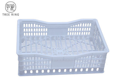 Casse di plastica portatili tenute in mano dell'uva della maglia 618 * 410 * 200 millimetri di riciclaggio del commestibile