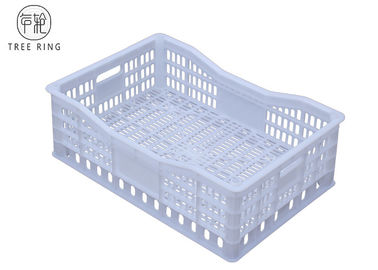 Casse di plastica portatili tenute in mano dell'uva della maglia 618 * 410 * 200 millimetri di riciclaggio del commestibile
