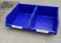 Blu/rosso che impila i barili di plastica per stoccaggio sicuro delle parti 600 * 400 * 230mm