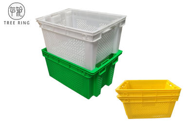 Euro casse di plastica igieniche perforate colorate dell'imballaggio 630 * 420 * 315 millimetri di HDPE