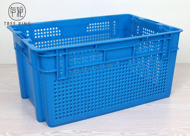 Euro casse di plastica igieniche perforate colorate dell'imballaggio 630 * 420 * 315 millimetri di HDPE