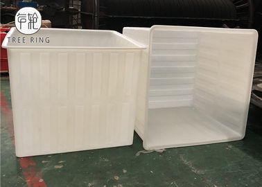 Roto ha modellato il grande carrello mobile quadrato della lavanderia del poli camion della scatola con il carro armato di plastica