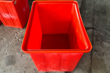Serbatoio di acqua di plastica resistente rosso dei recipienti di riciclaggio 160L per il pesce Fram di Aquaponic