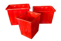 Recipiente di riciclaggio di carta durevole solido, secchi della spazzatura di plastica della cucina nel colore rosso